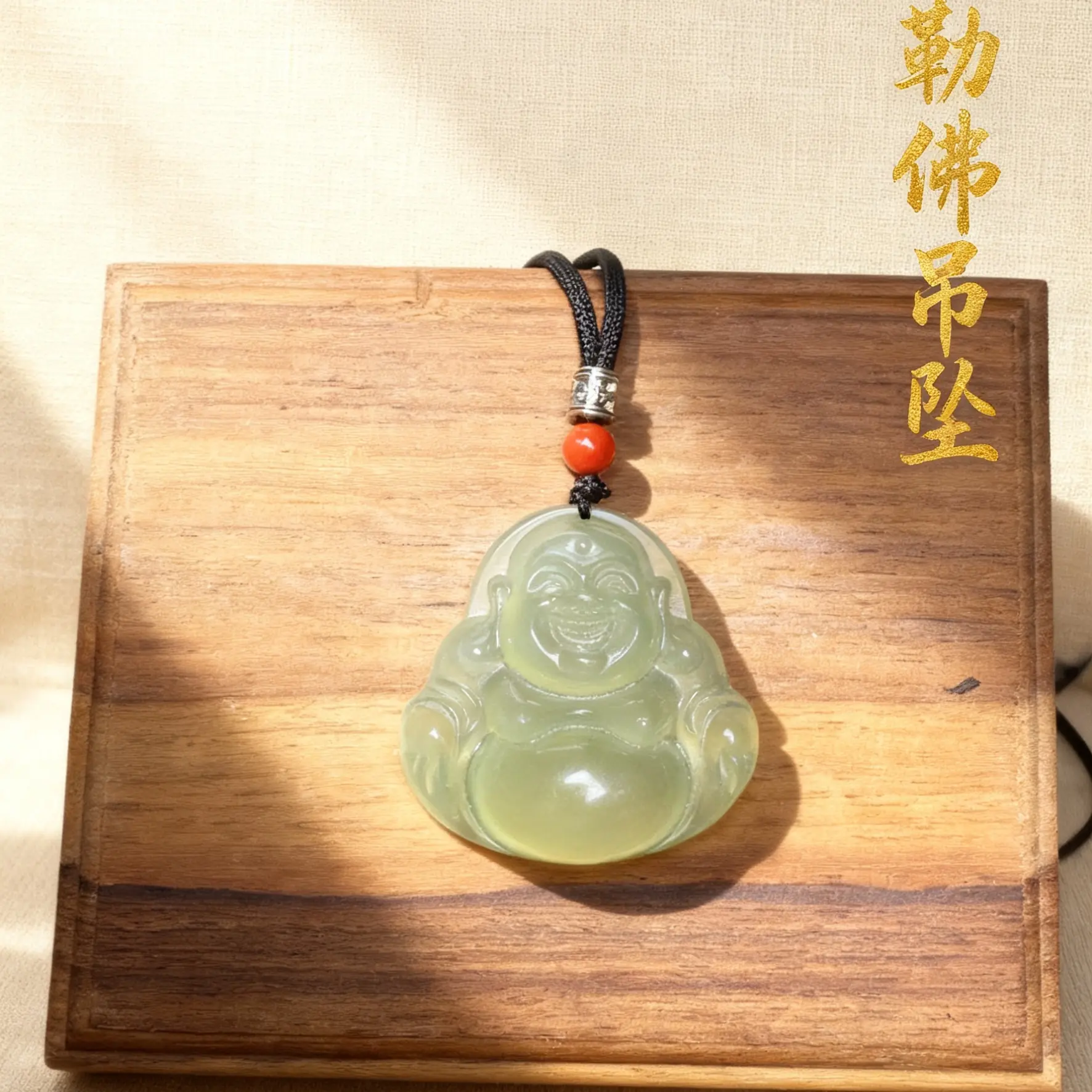 弥勒佛公挂件女士大肚笑佛玉坠珠宝