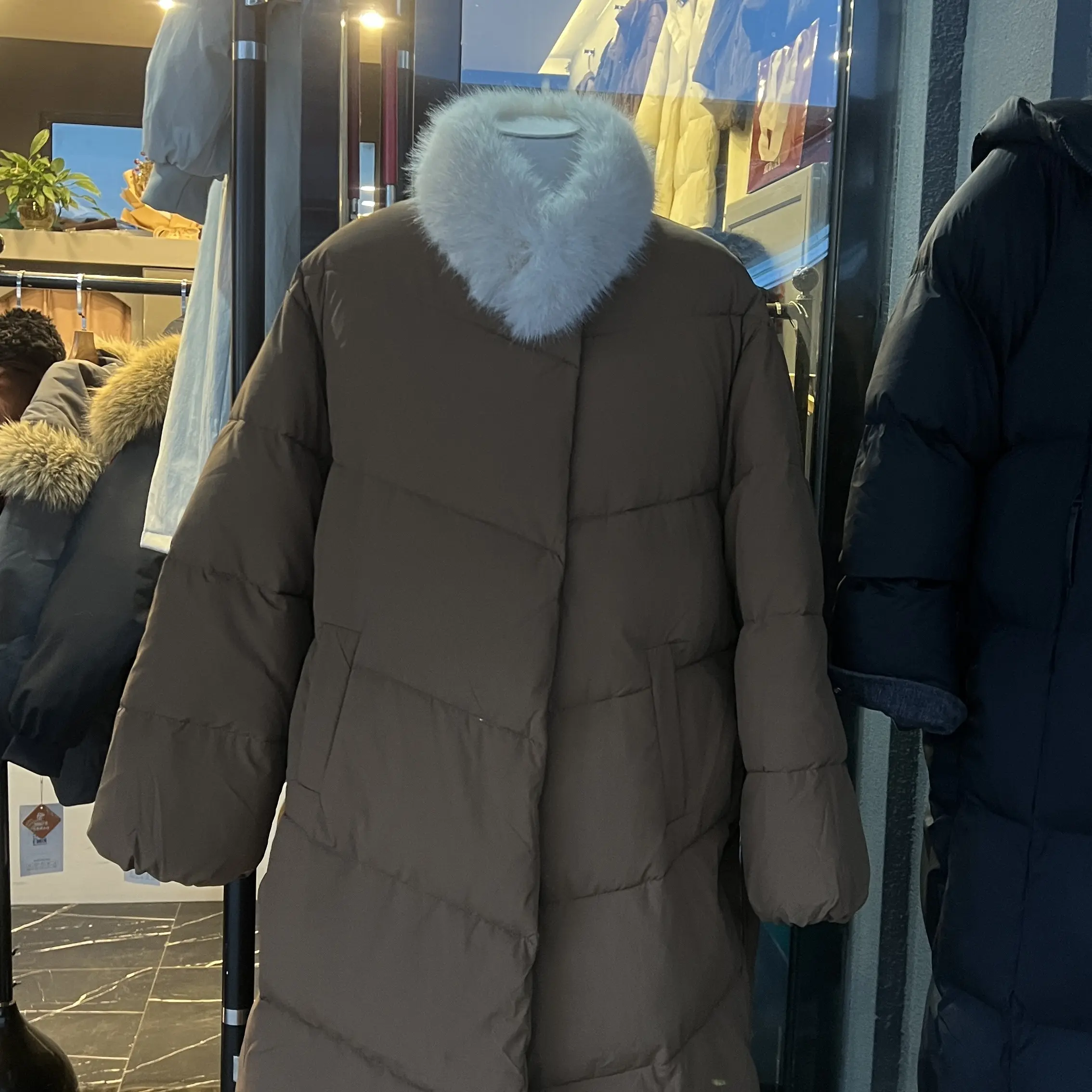 冬季新款韩系宽松大摆百搭长款外套