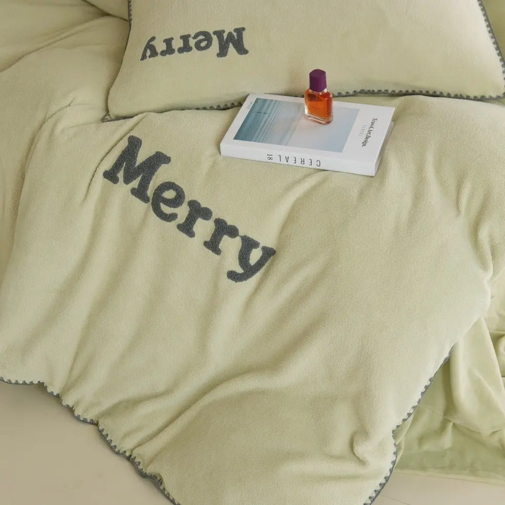 加厚保暖牛奶绒四件套冬季双面绒轻奢高档床品套件