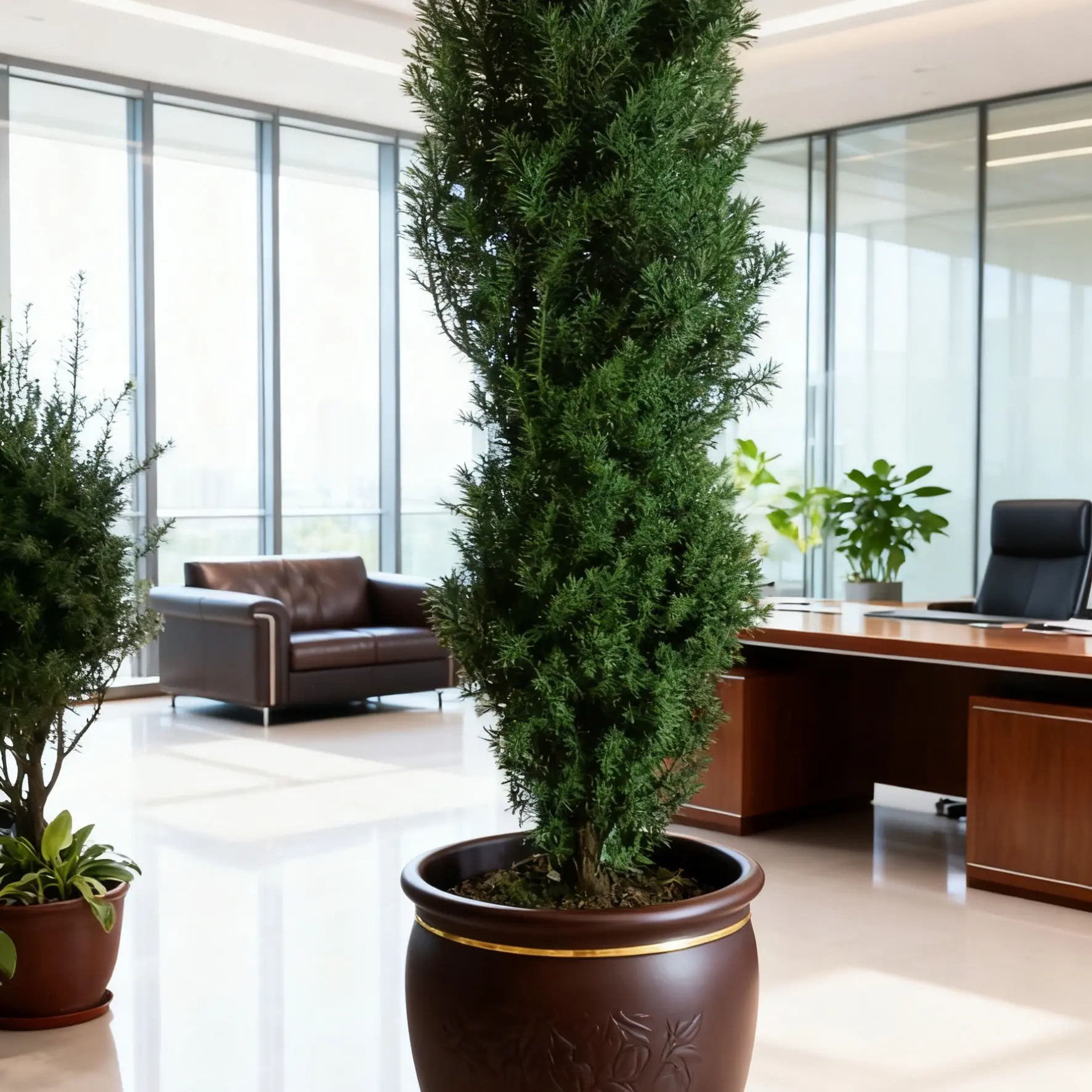 曼地亚红豆杉盆栽四季常青净化空气室内外阳台庭院绿植盆景