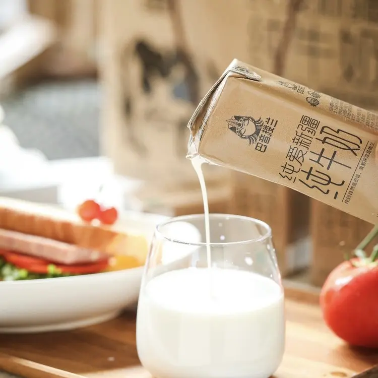 巴音楼兰纯爱新疆纯牛奶4.0g乳蛋白 奶香浓郁ZXH