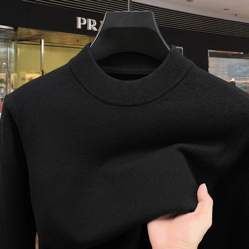 港口尾货【限购2单·100%山羊绒】欧洲轻奢大码男士可机洗羊绒针织衫