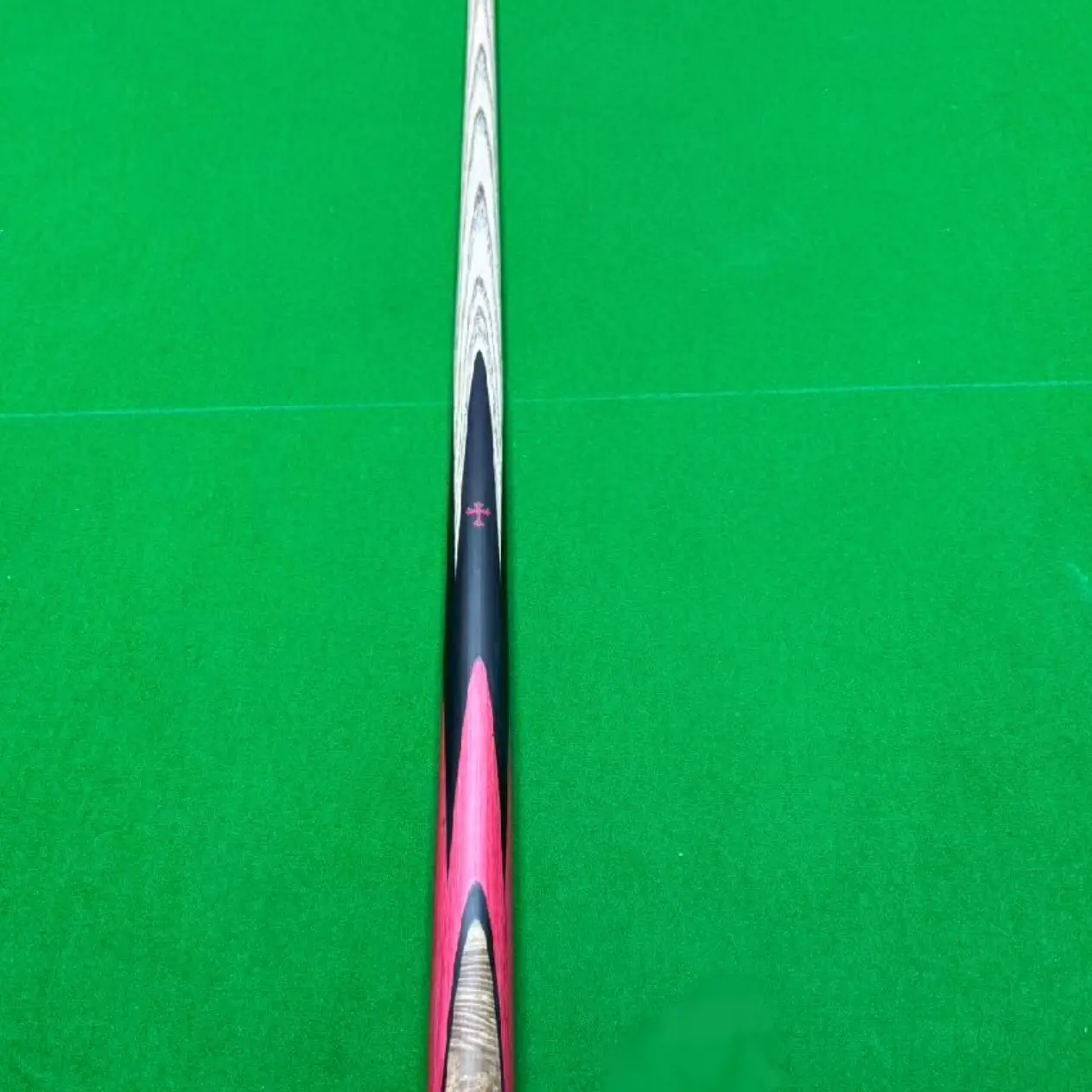 白蜡木小头手工台球杆一体通杆中式黑八斯诺克免漆实木黑檀枫木