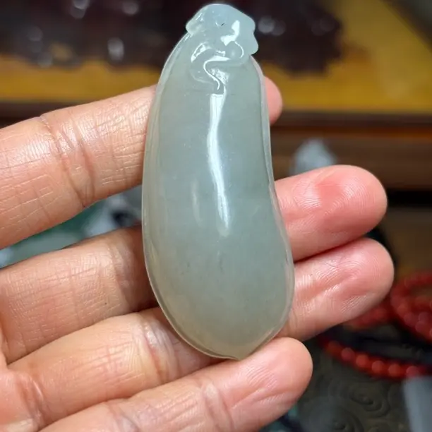独山玉冰润起光饱满大福瓜