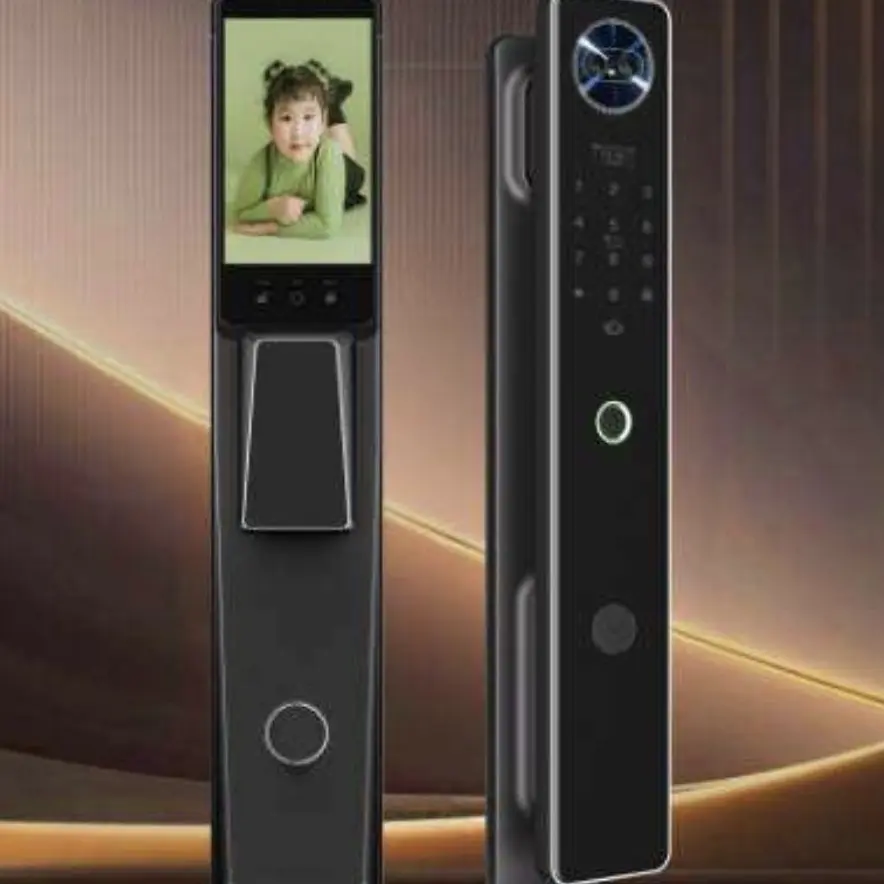掌静脉3D人脸识别远程可视全自动家用智能防盗指纹门锁
