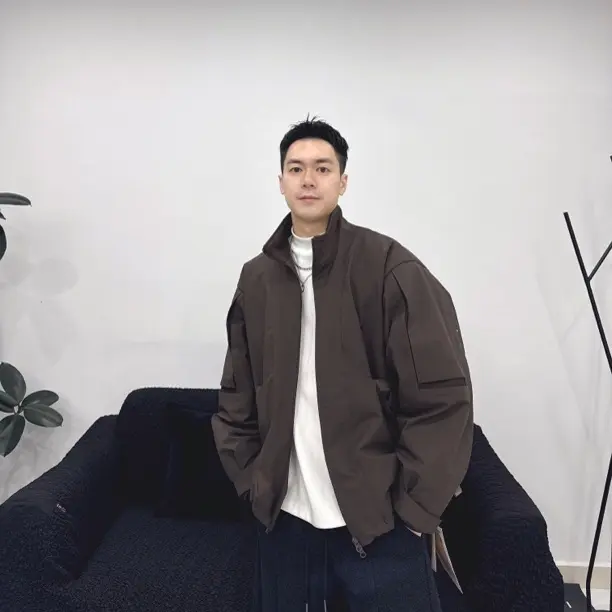 秋冬新款加厚美式宽松阔版短款夹克外套