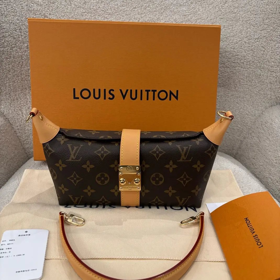 未使用 LouisVuitton/路易威登 N1239 LV新款老花饭盒包25年11月