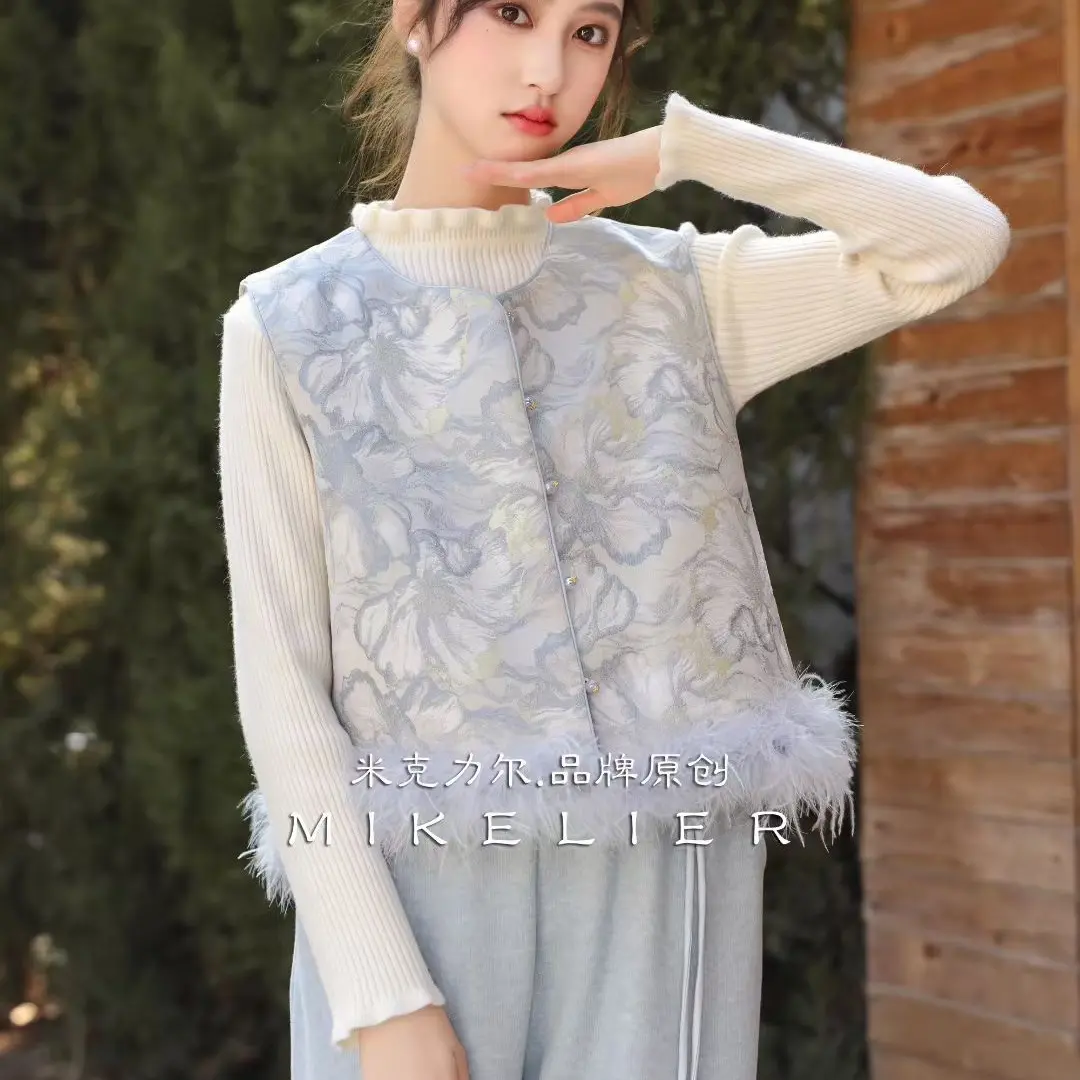 米克力尔兰花三件套25215 兰—大童不加绒