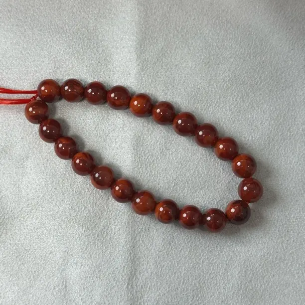 南红玛瑙柿子锦火焰纹时尚多圈手串可多样式发货