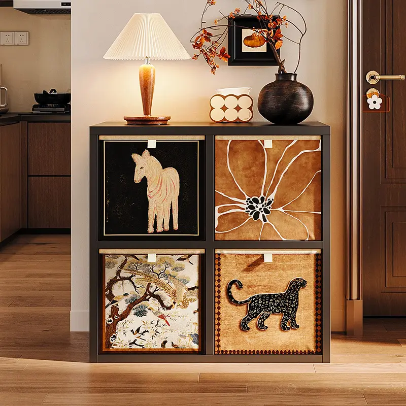 钢制书架卡莱克格子柜自由组合铁皮置物架客厅卧室儿童玩具收纳柜