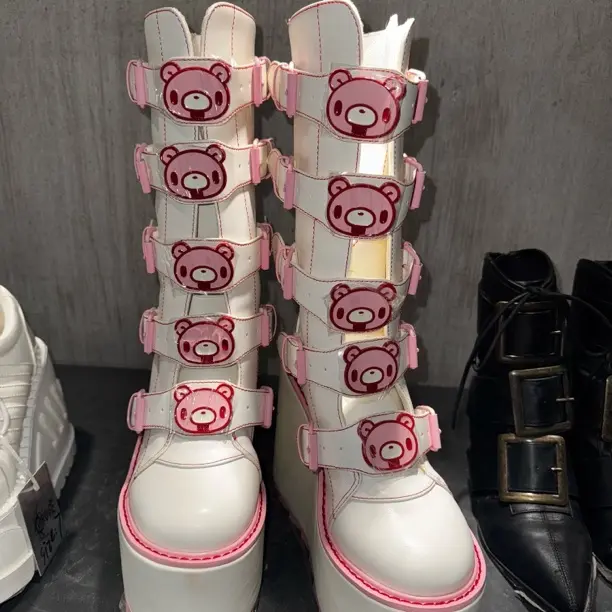 暴力熊gloomy联名厚底长靴