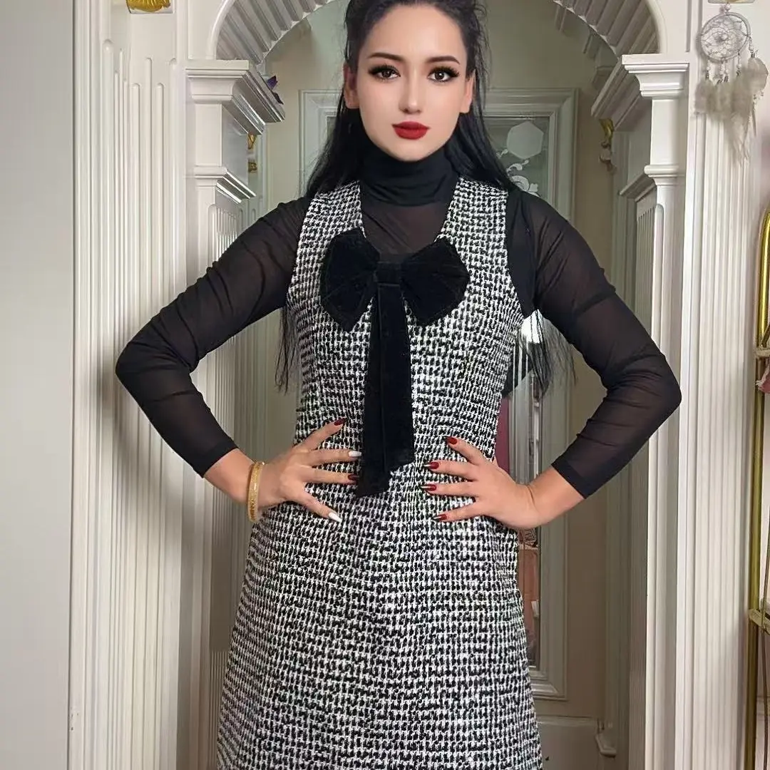 新款时尚网红风背带裙百搭显瘦