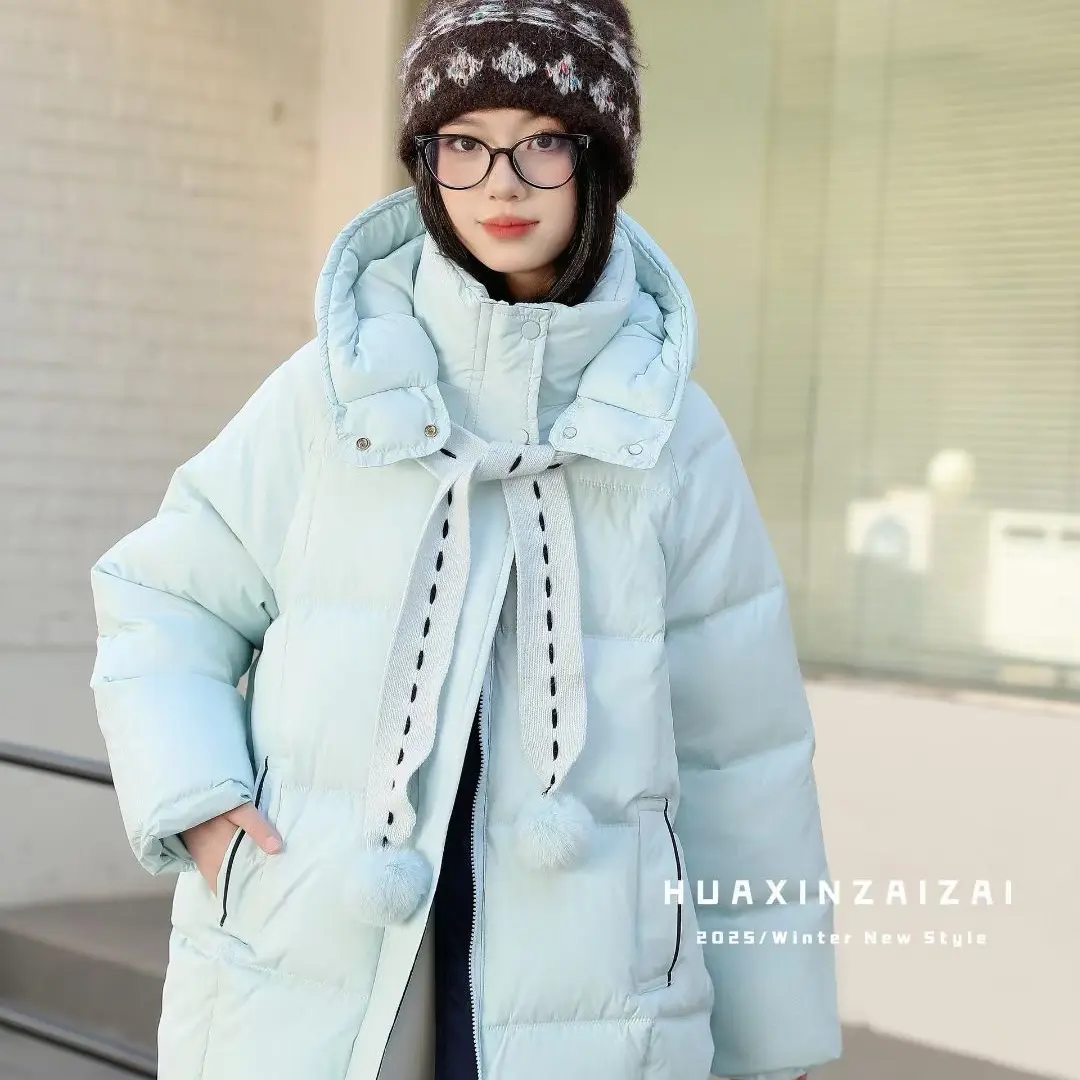 女式连帽加厚保暖面包服新款