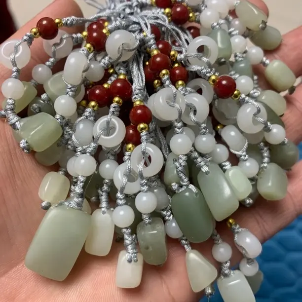 天然和田玉手机坠包挂时尚百搭手工精美款