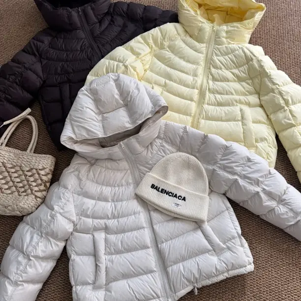 一诺排骨款连帽白鸭绒短款加厚宽松韩系羽绒外套冬季8715