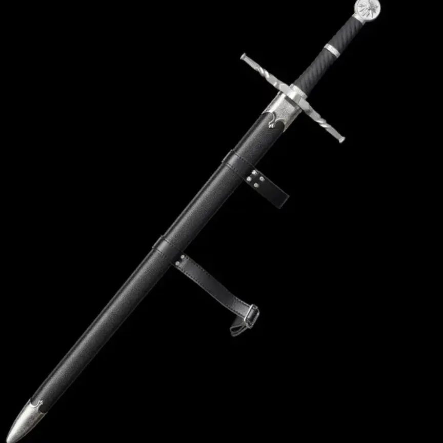 全钢装具60si2mn巫师三杰洛特钢剑欧式西洋剑未开刃适合收藏