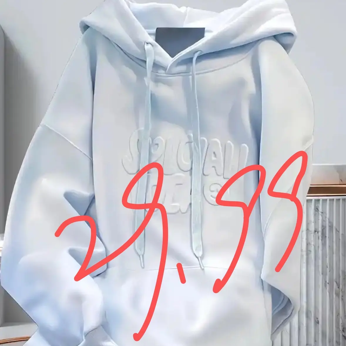 （非图片款）加绒连帽慵懒风卫衣（默认微瑕微脏）