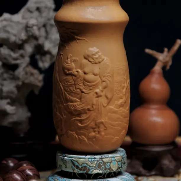 大器斋持钵罗汉图蝈蝈葫芦 福利款无盒证