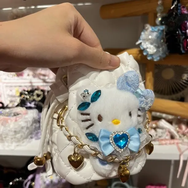 水桶包碎花防刮系带刺绣斜挎包手机包小包包斜挎包包