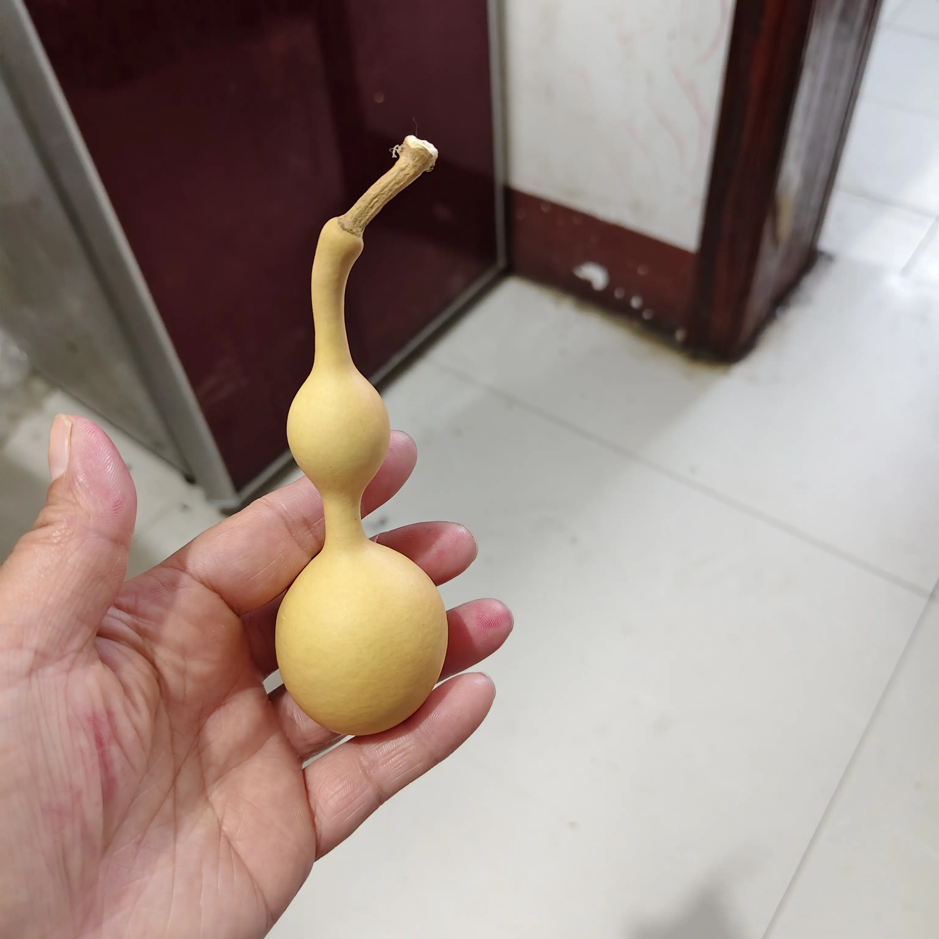 天然文玩带龙头小葫芦手把件可盘玩室内适用