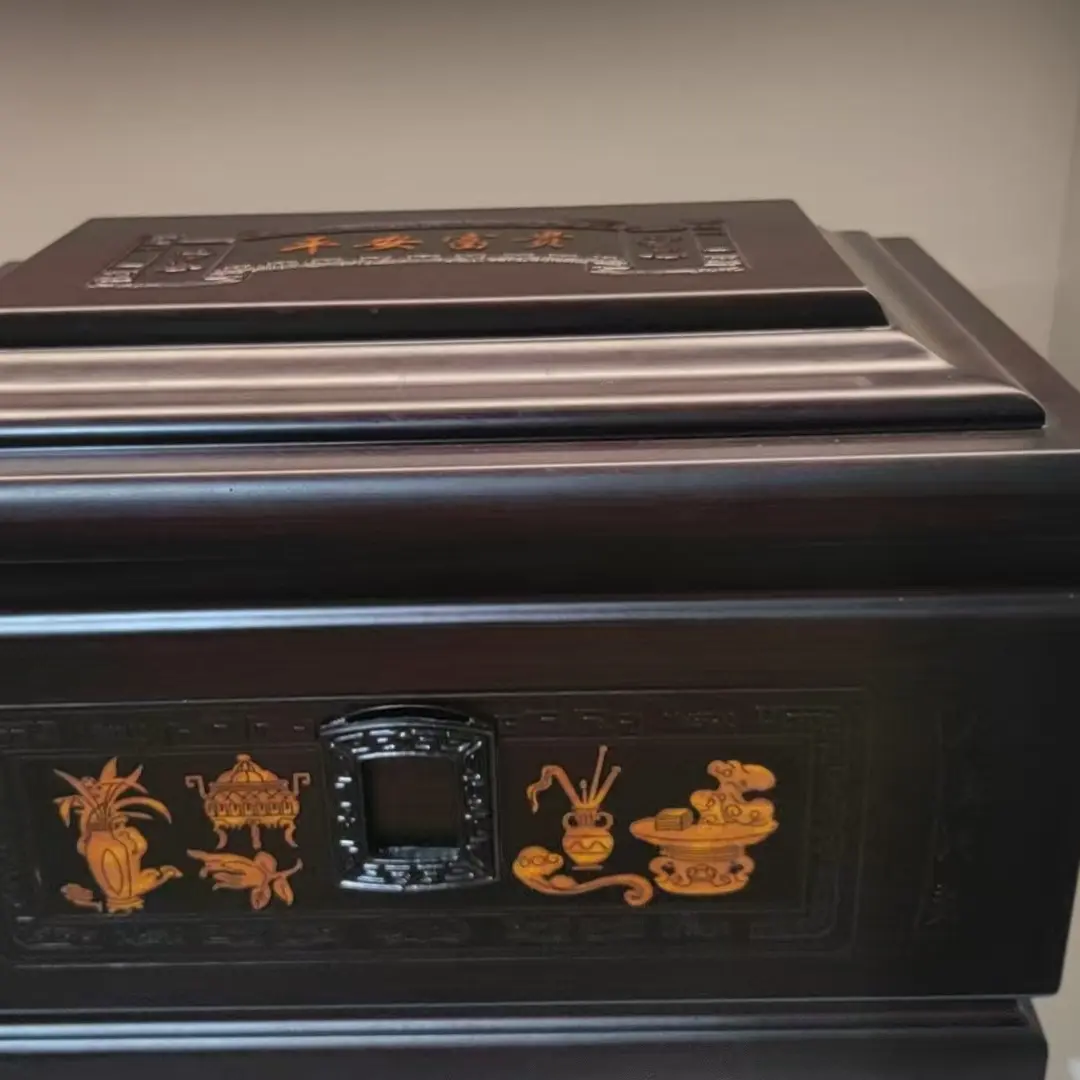 高档实木骨灰盒男女通用防腐防潮殡葬用品寿盒