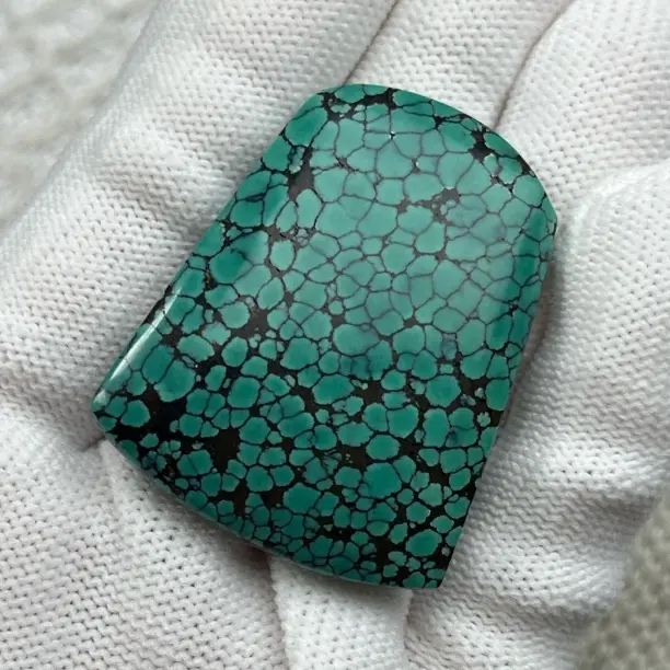 原矿绿松石无事牌一个