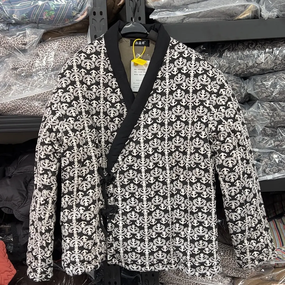 新款开衫系绳款棉花棉袄 显瘦高级感棉服上衣