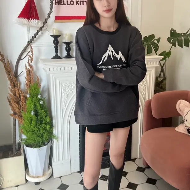 男女同款情侣款冬季重磅加厚加绒保暖美式潮流复古百搭卫衣