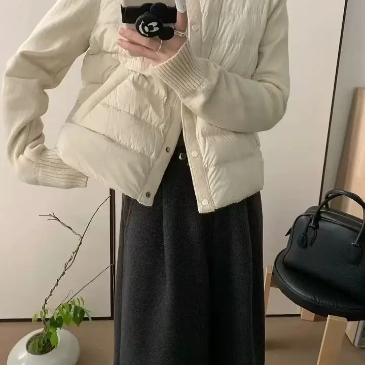 轻薄立领休闲薄款拉链单排扣拼接时尚女圆领
