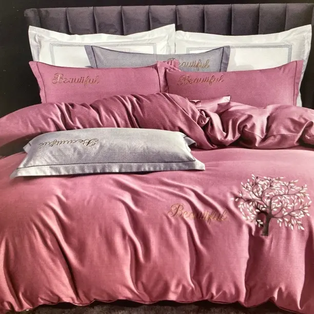 秋冬全棉磨毛100支新疆长绒棉四件套现代北欧风格床上用品被套