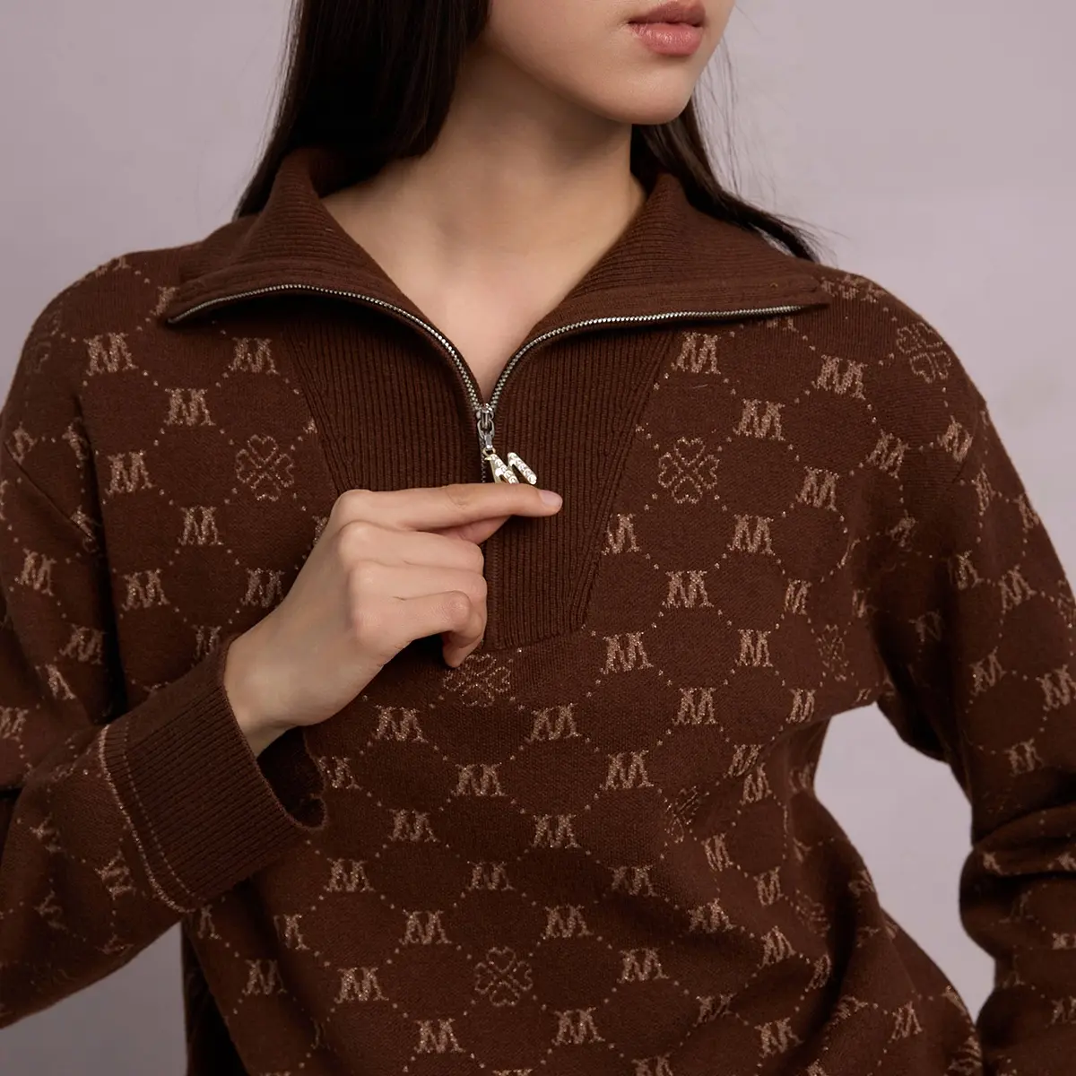 高级感时尚休闲提花织针套装