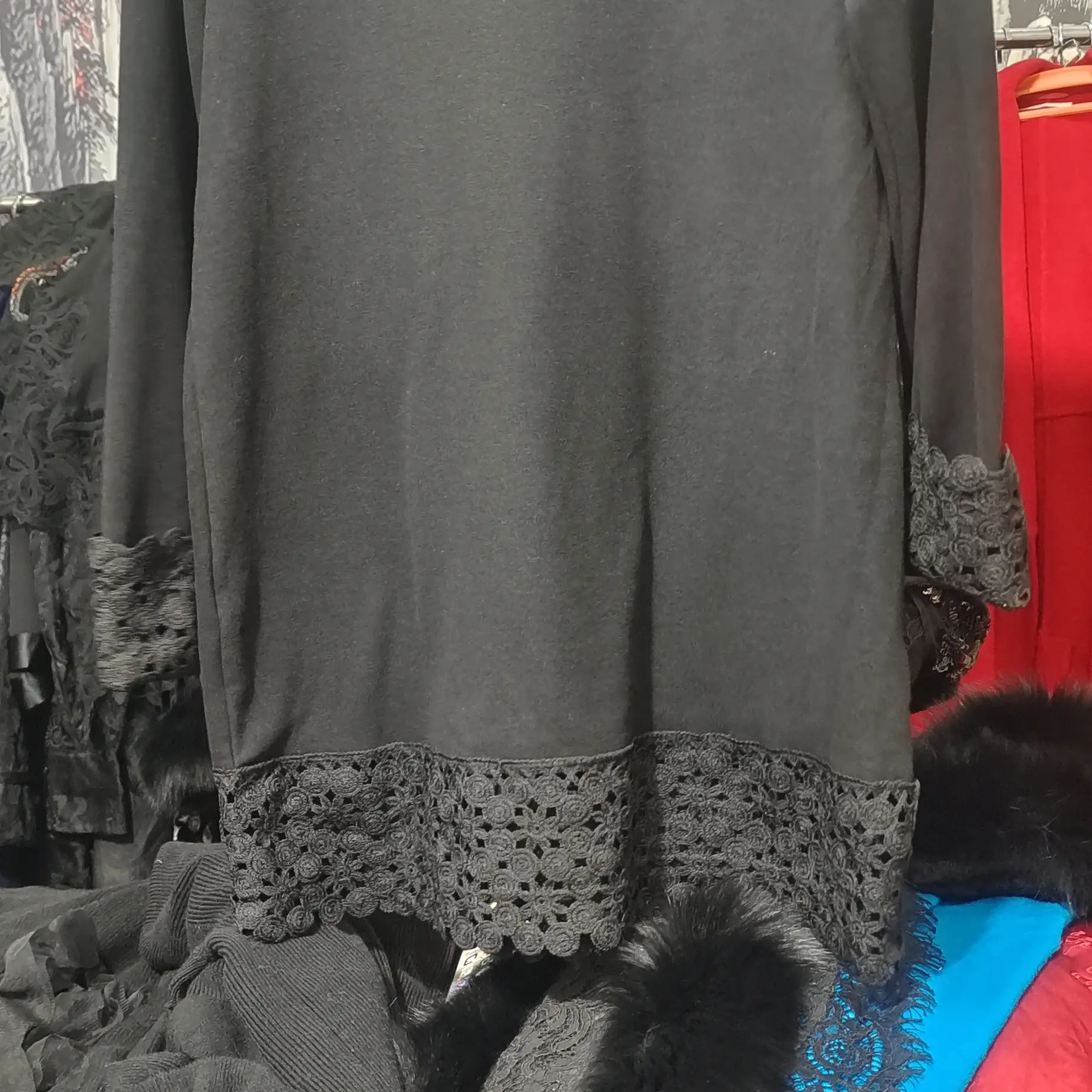 冬季新款民族风加绒复古旗袍套装