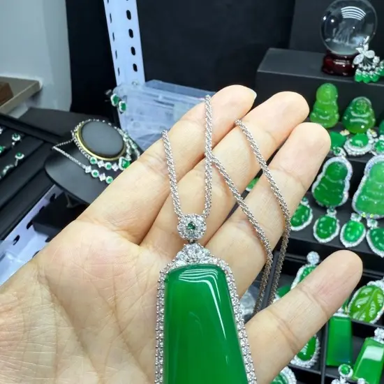 天然玉髓毛衣链项链