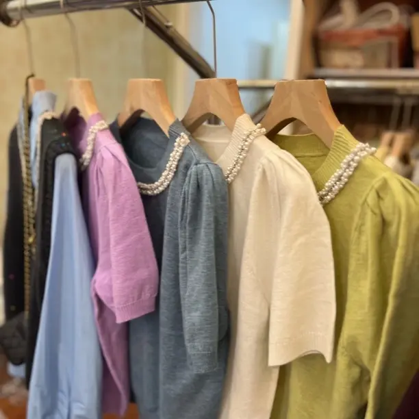 套头款拼色夏季纯色常规毛针织衫衬衫开衫女装圆领上衣