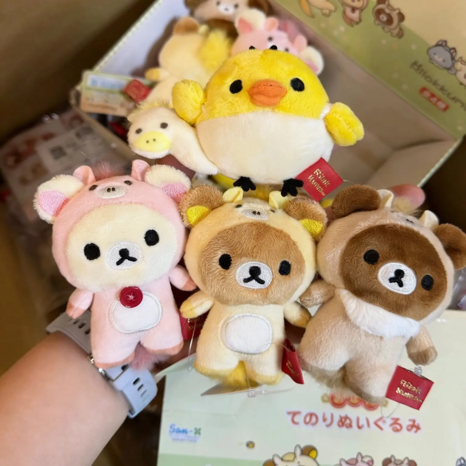 轻松熊Rilakkuma正月新年马年生肖限定毛绒玩偶娃娃毛绒玩具手玉