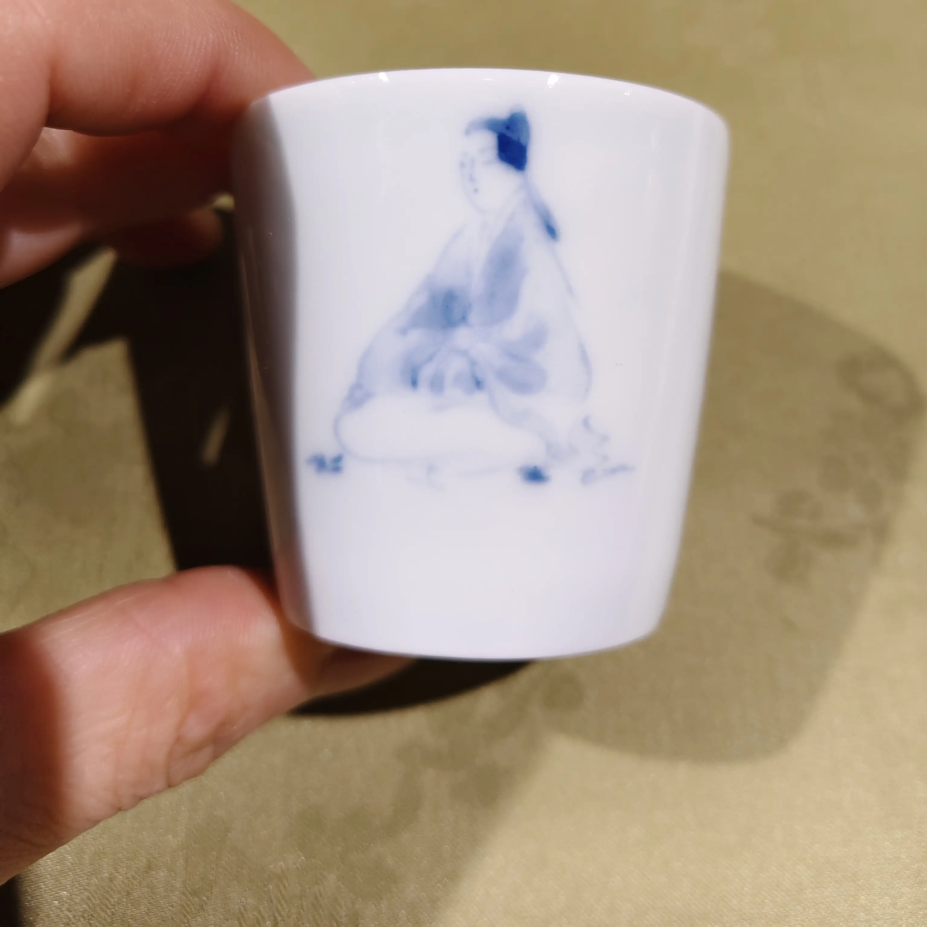 胡了老師手绘釉下彩主人杯
