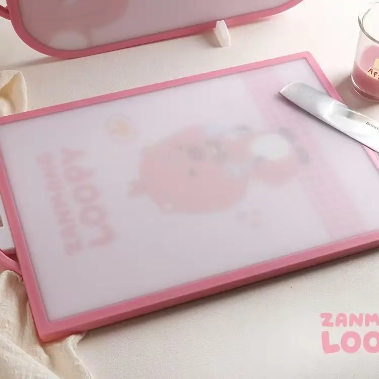 家用防菌防霉食品级双面可用可爱卡通水果辅食切菜板