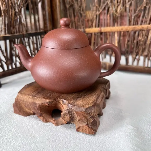 梨式壶 宜兴黄龙山原矿底槽青 精工功夫茶具150毫升手制