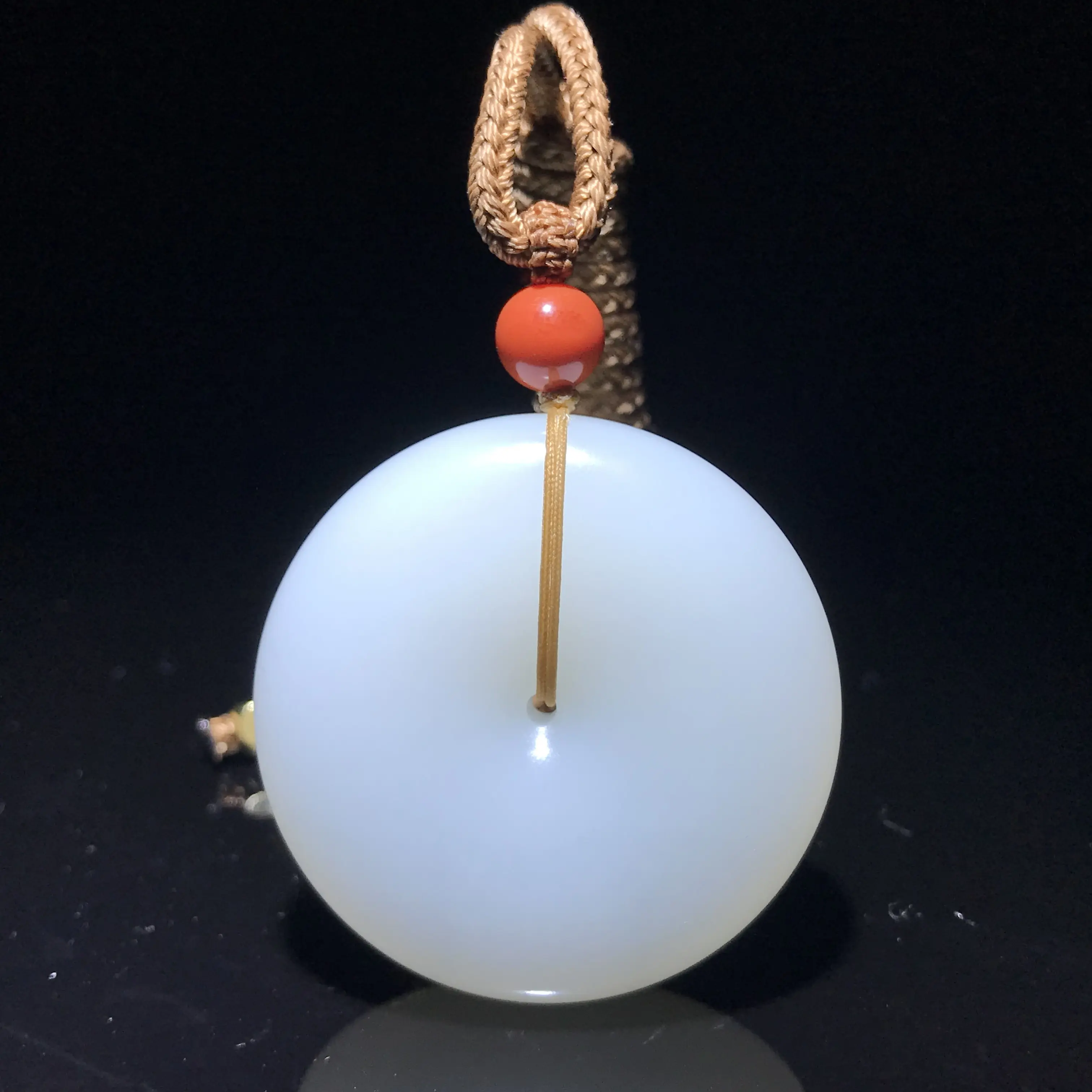 和田玉平安扣吊坠，天然正品高档礼品