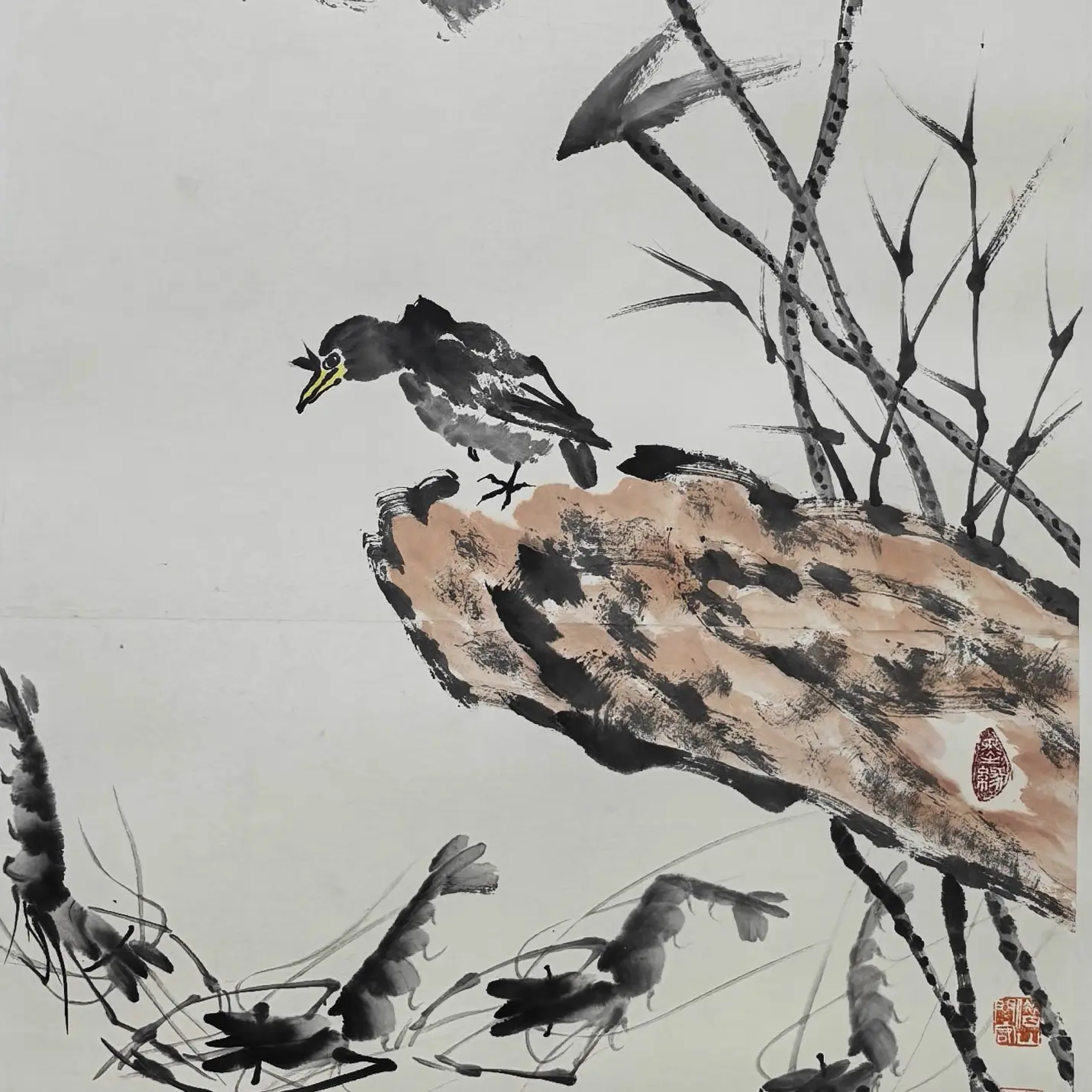 装饰画画鸟装饰画