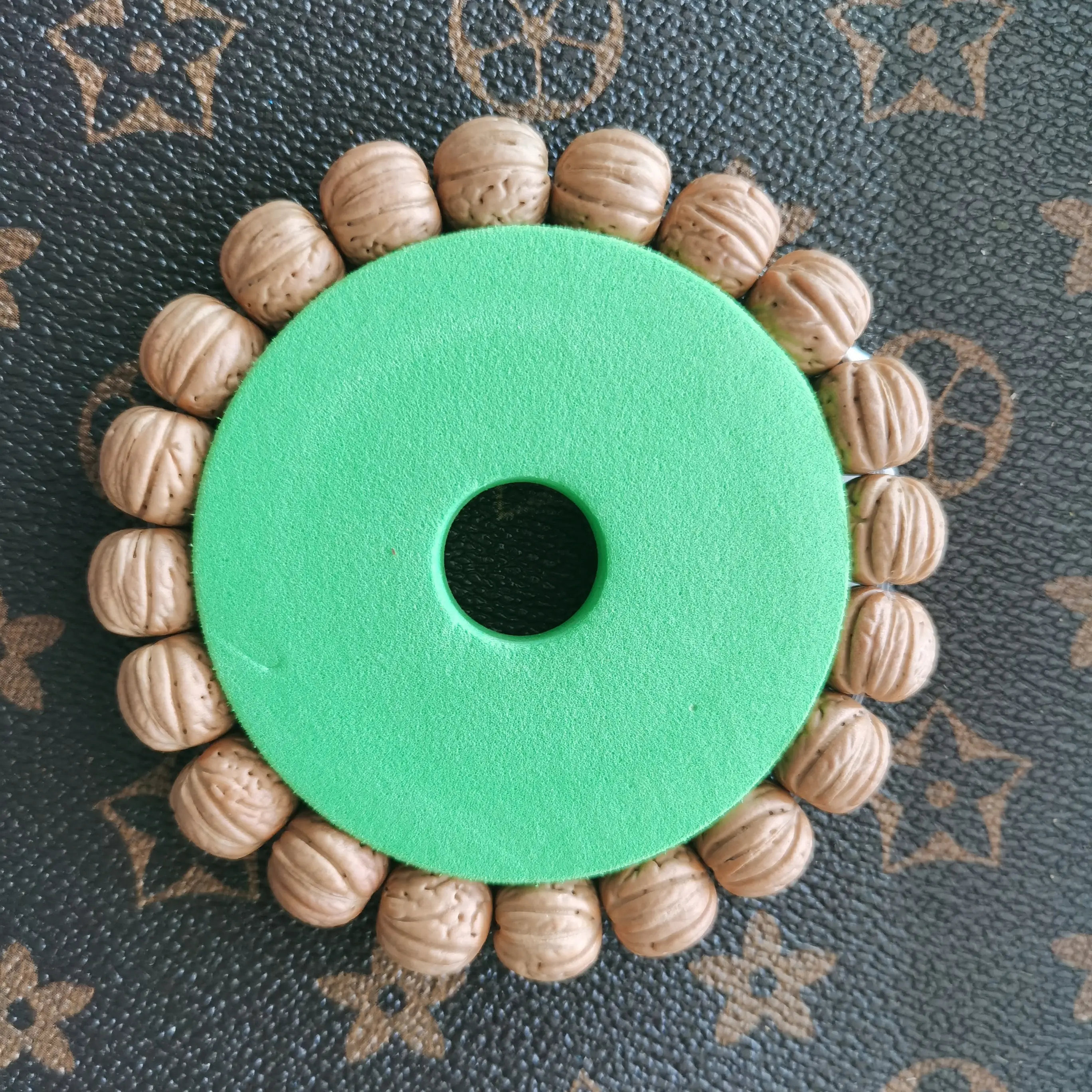 野生桃核手串金丹