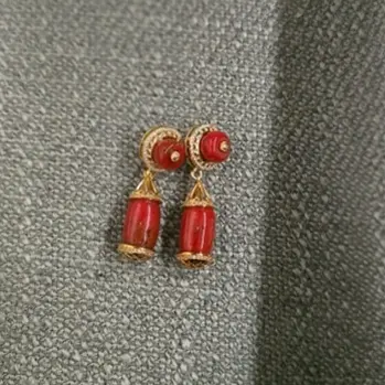 铜合金耳饰 铜合金耳饰 藏式民族风复古百搭耳环