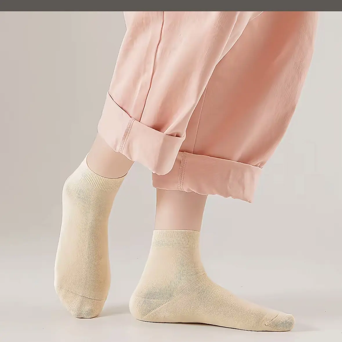 女士秋冬中筒袜生姜纤维无骨保暖吸汗防臭百搭