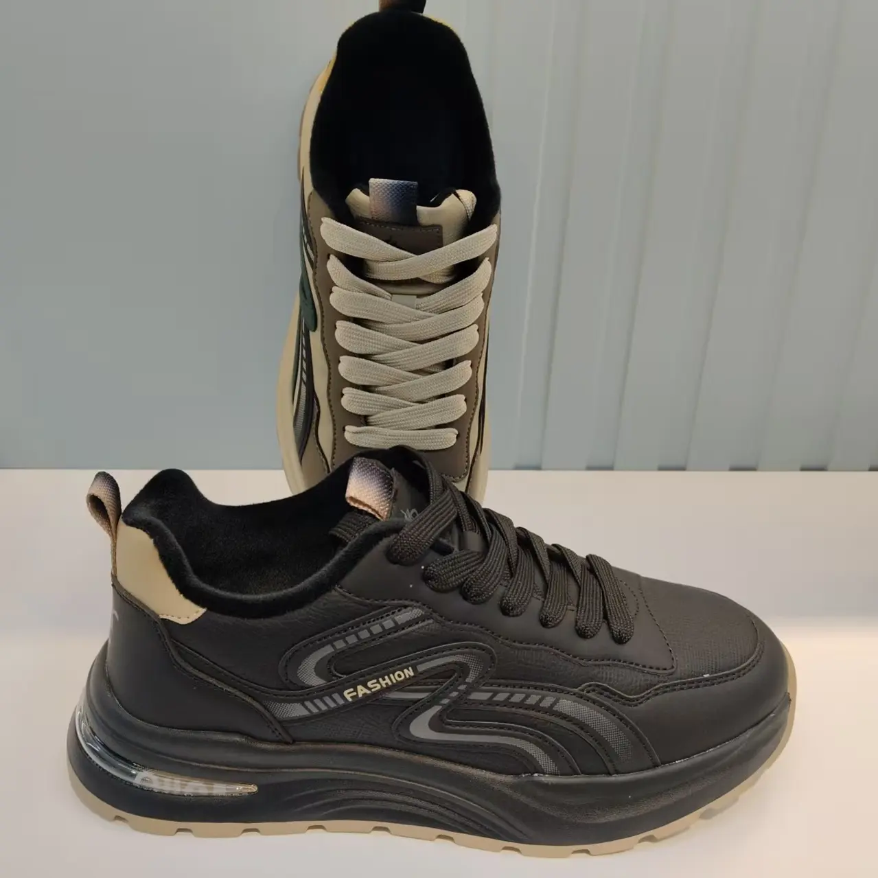 潮实力9170男式休闲运动鞋冬季加绒保暖棉鞋潮流百搭透气软底轻便