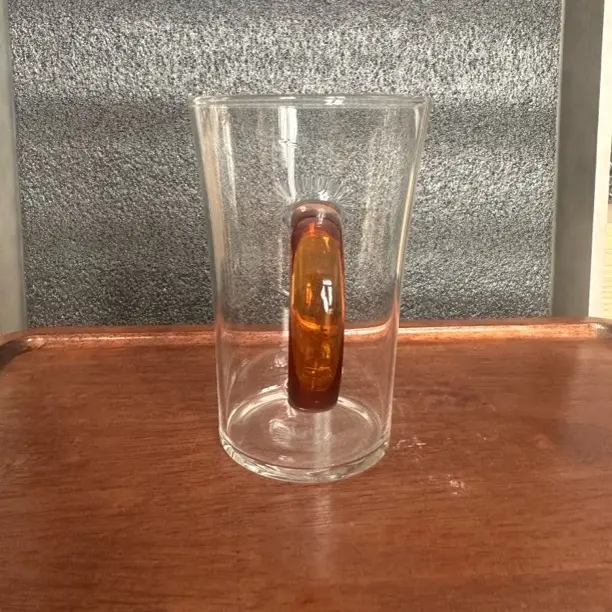 加厚透亮玻璃杯绿茶杯专用酒店彩把杯子喝茶杯办公杯子耐热喝茶杯