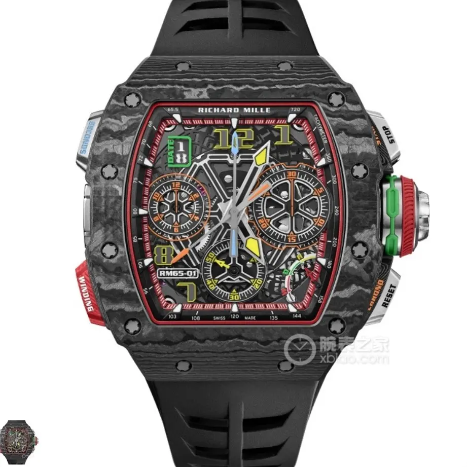 95新 Richard Mille 理查德米勒65-01 黑色ntpt 2021年全套