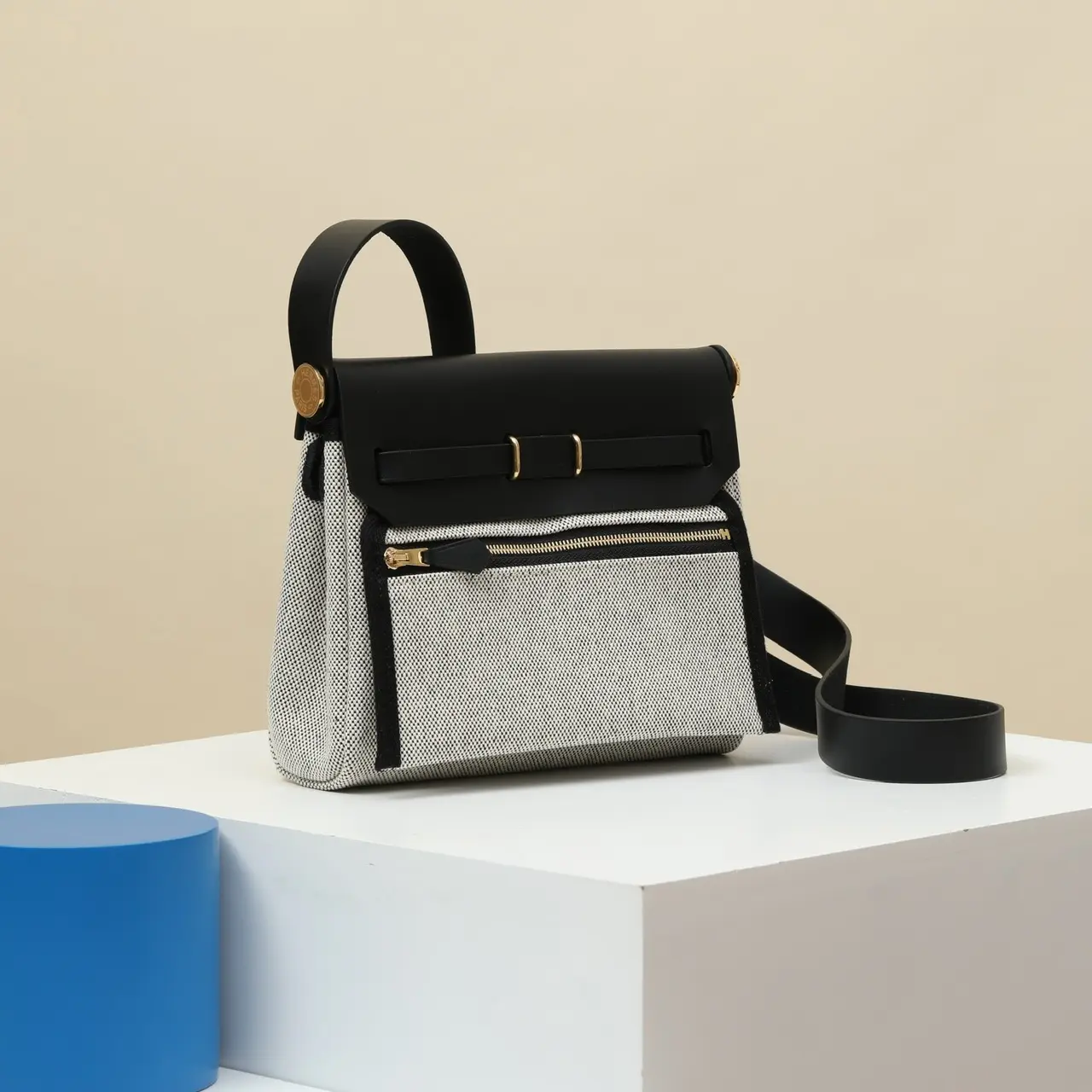 喜宝臻选【帆布miniHer bag 20cm】全手工 轻奢单肩斜挎迷你女包