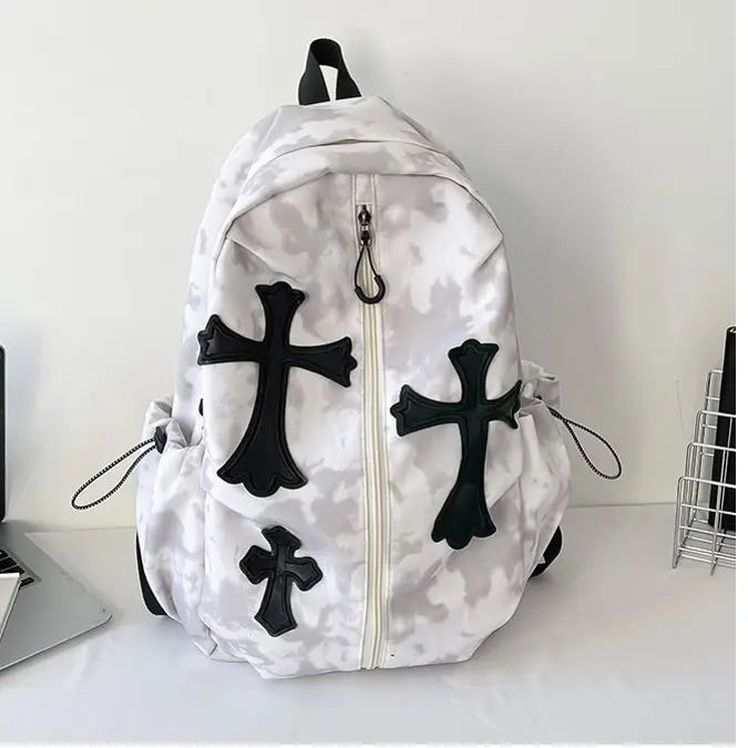 美少女studio学院风潮酷拼色双肩包女初高中大学生日常旅行背包