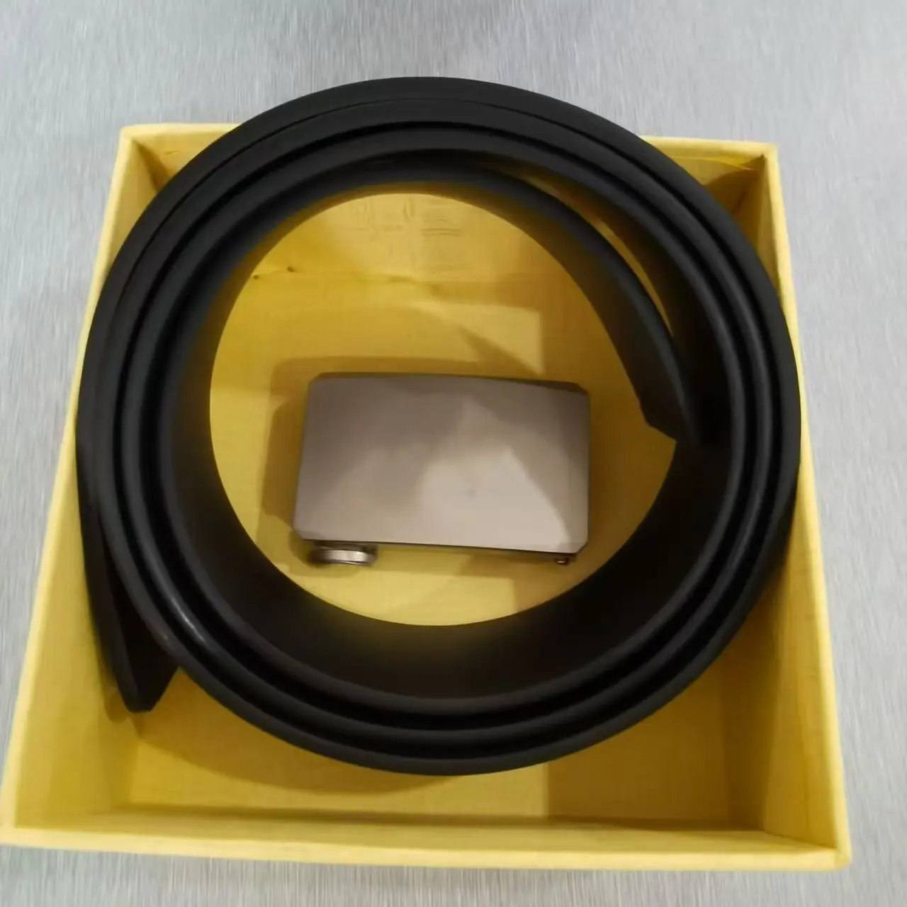 黍款头层牛皮腰带，无牙自动扣休闲百搭腰带