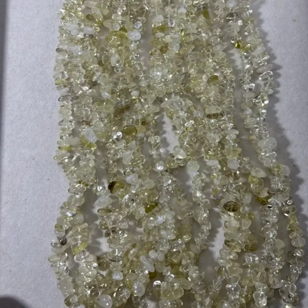 水晶银镶嵌珠宝半成品天然碎石散珠DIY饰品配件卡7